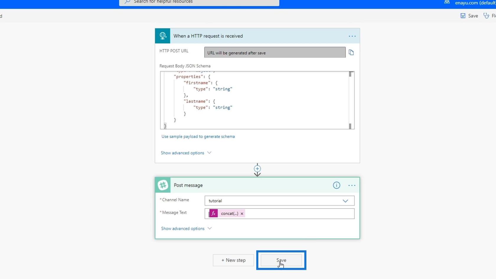 Microsoft Flow HTTP トリガー |  Power Automate のチュートリアル