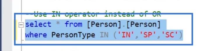 IN、NOT IN、LIKE、NOT LIKE を使用した SQL のフィルター