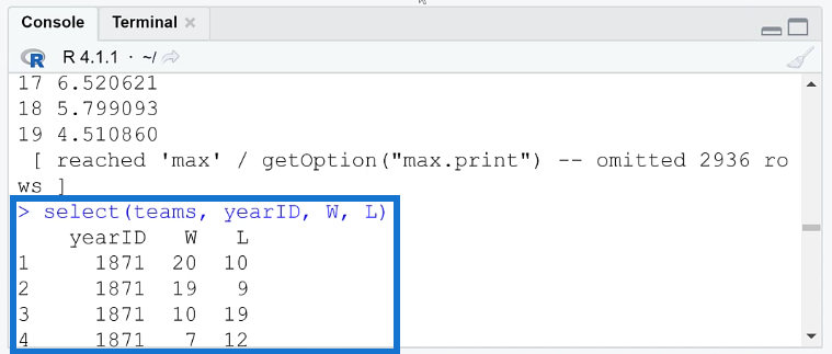 使用 Dplyr 在 R 中添加、刪除和重命名列