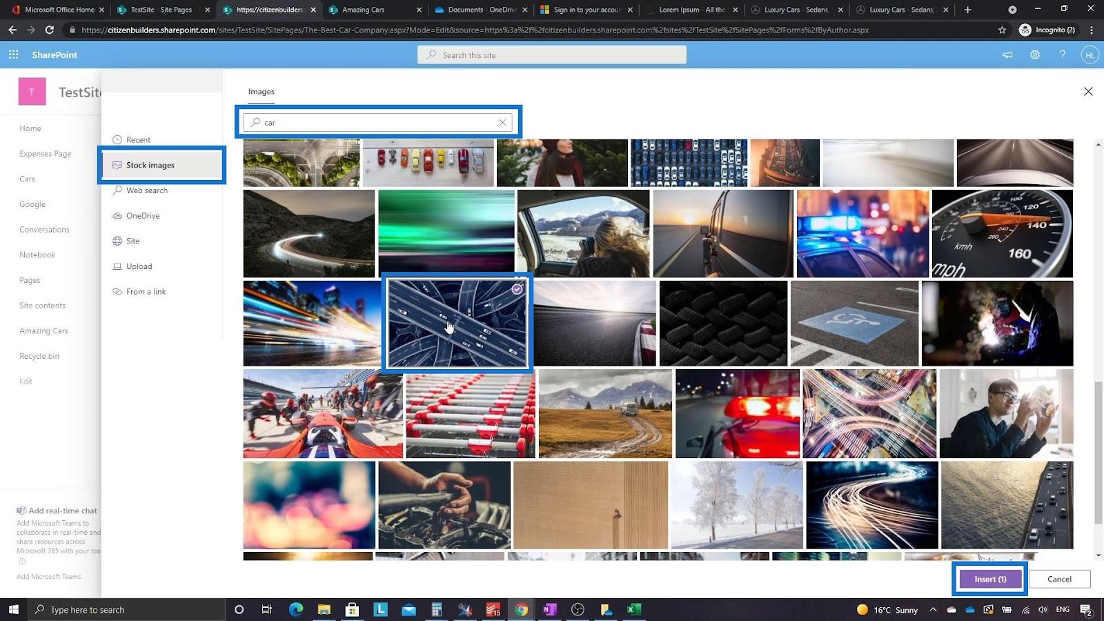 Übersicht und Erstellung der SharePoint-Homepage