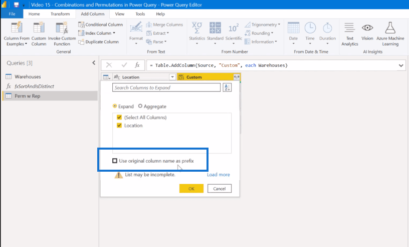 LuckyTemplates で Power Query を使用した組み合わせ分析