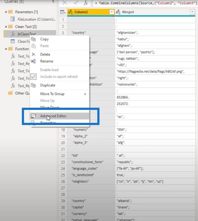 Power Query でのカスタム テキスト クリーニング関数の作成