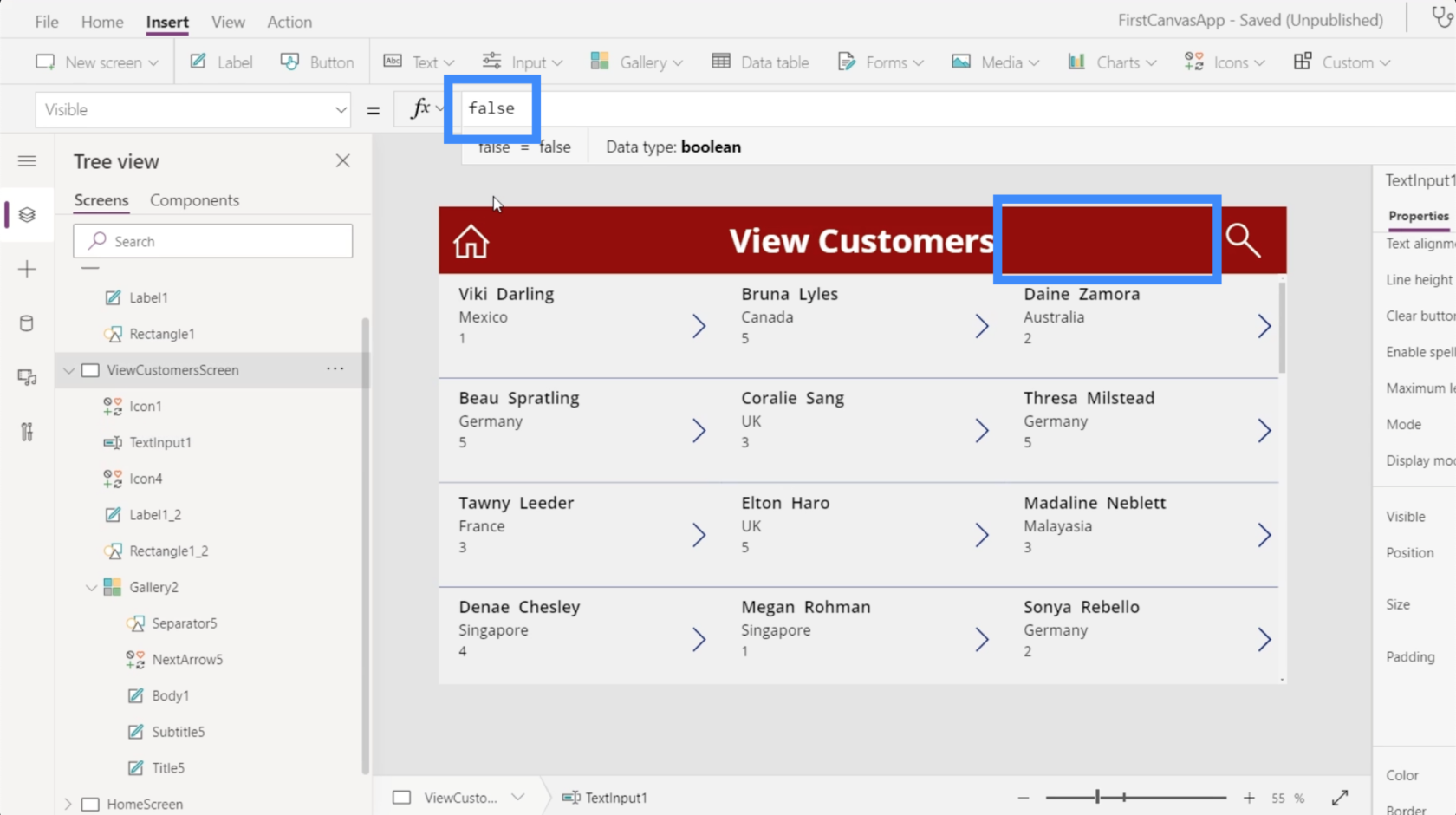 PowerApps 検索フィールド: 追加およびカスタマイズする方法