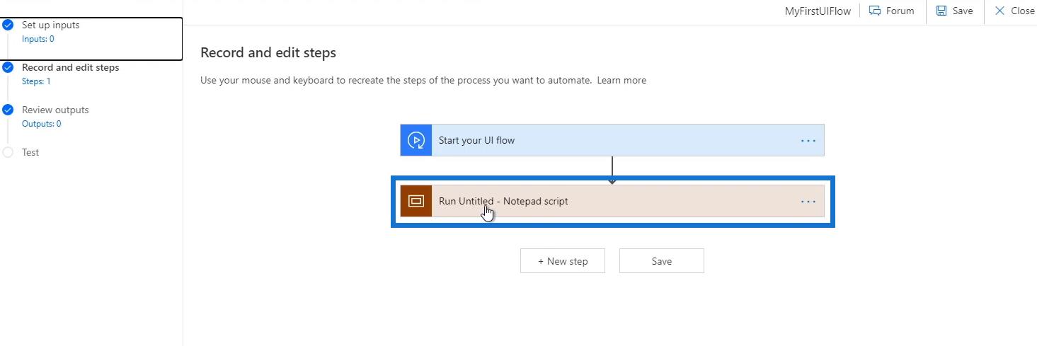 Power Automate UI 流程：創建和設置