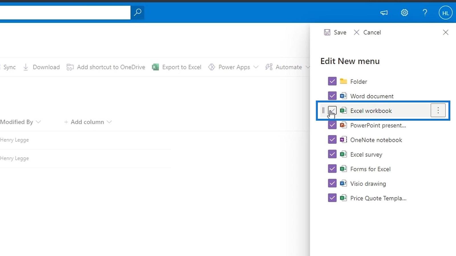문서 라이브러리용 SharePoint 템플릿