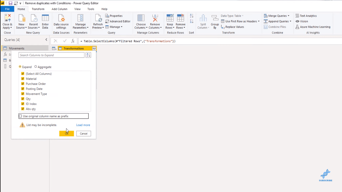 LuckyTemplates Power Query: removendo linhas duplicadas