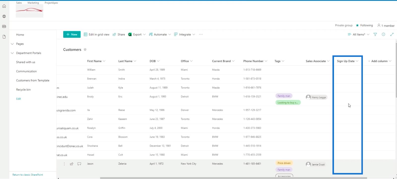 SharePoint の計算列 |  概要