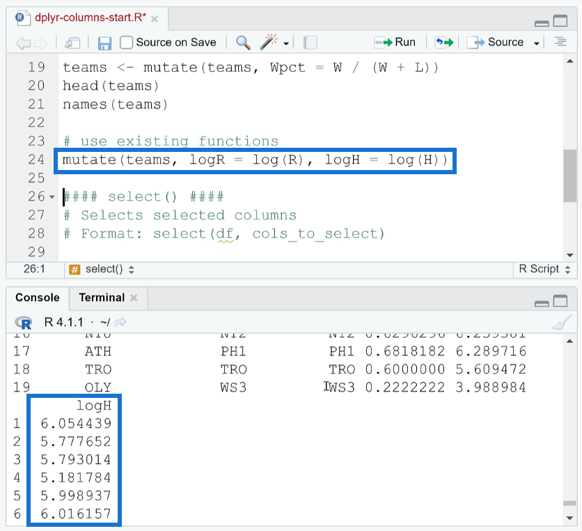 使用 Dplyr 在 R 中添加、刪除和重命名列