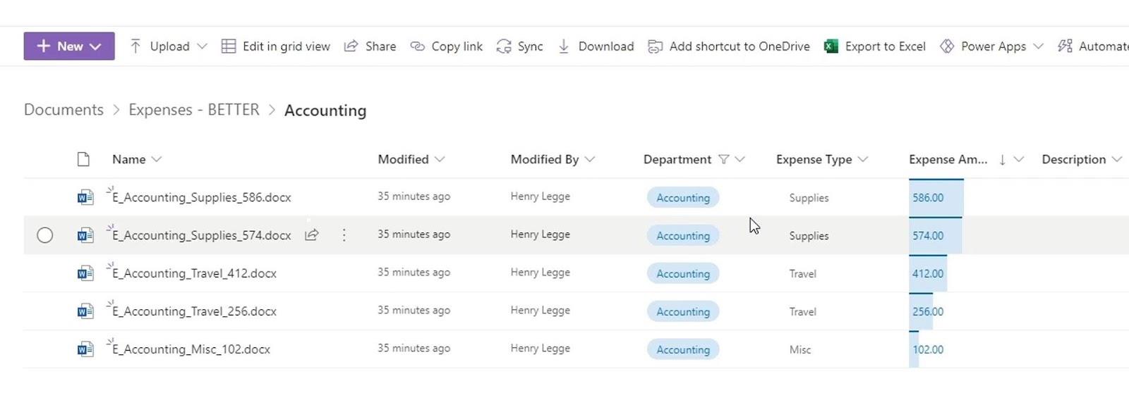 MS SharePoint ビュー |  作成と保存