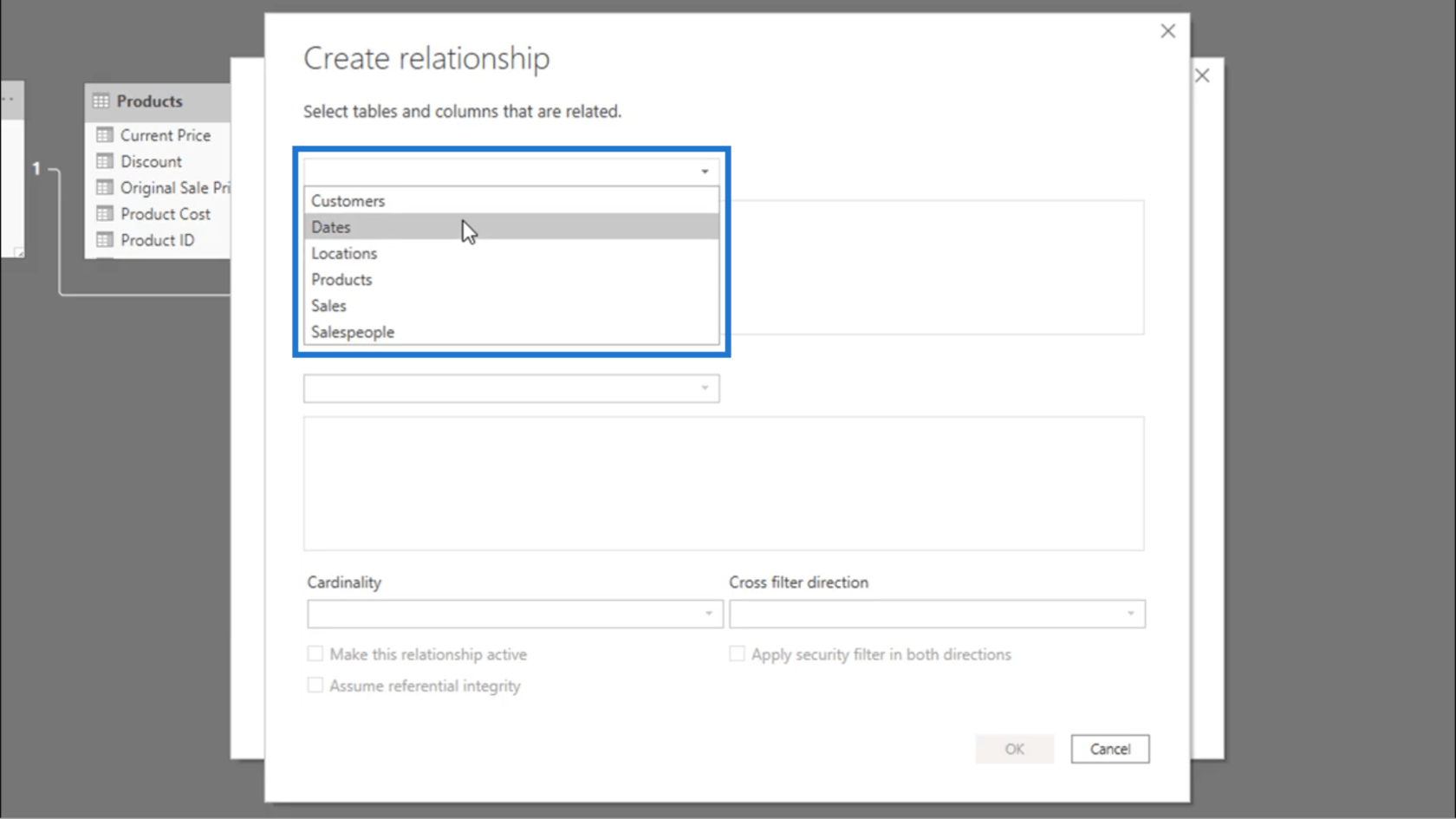 連接數據表——關於 LuckyTemplates 關係的提示