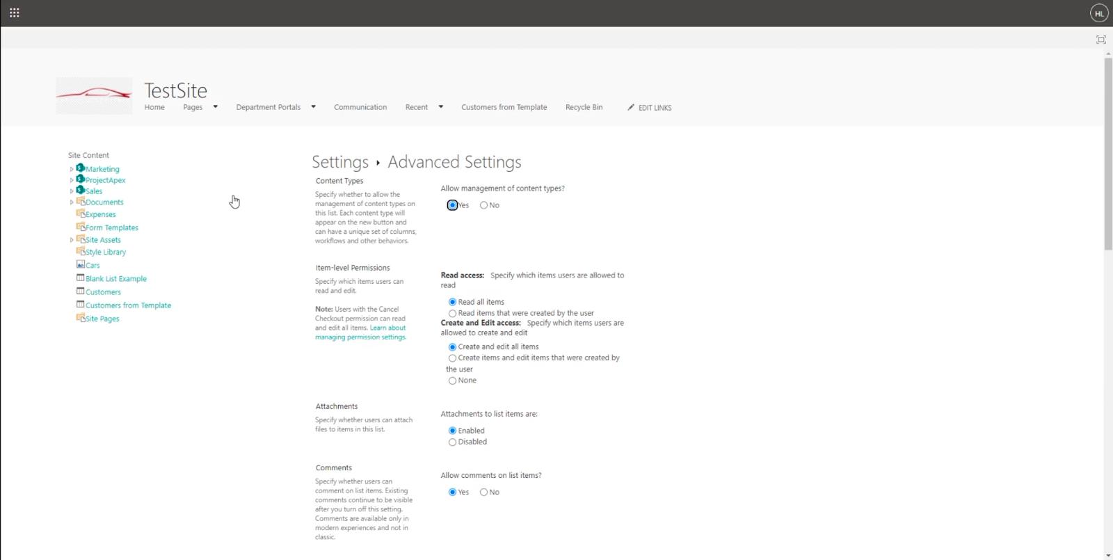 SharePoint リスト アイテム: 単一および複数のアイテムの編集