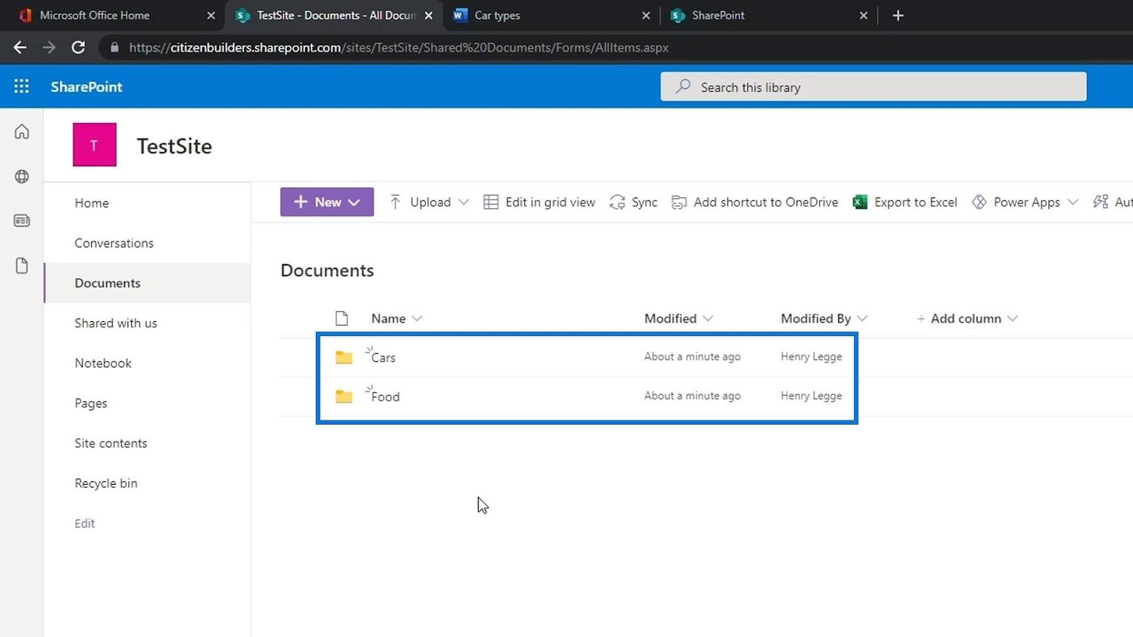 SharePoint 文檔庫 |  初學者教程