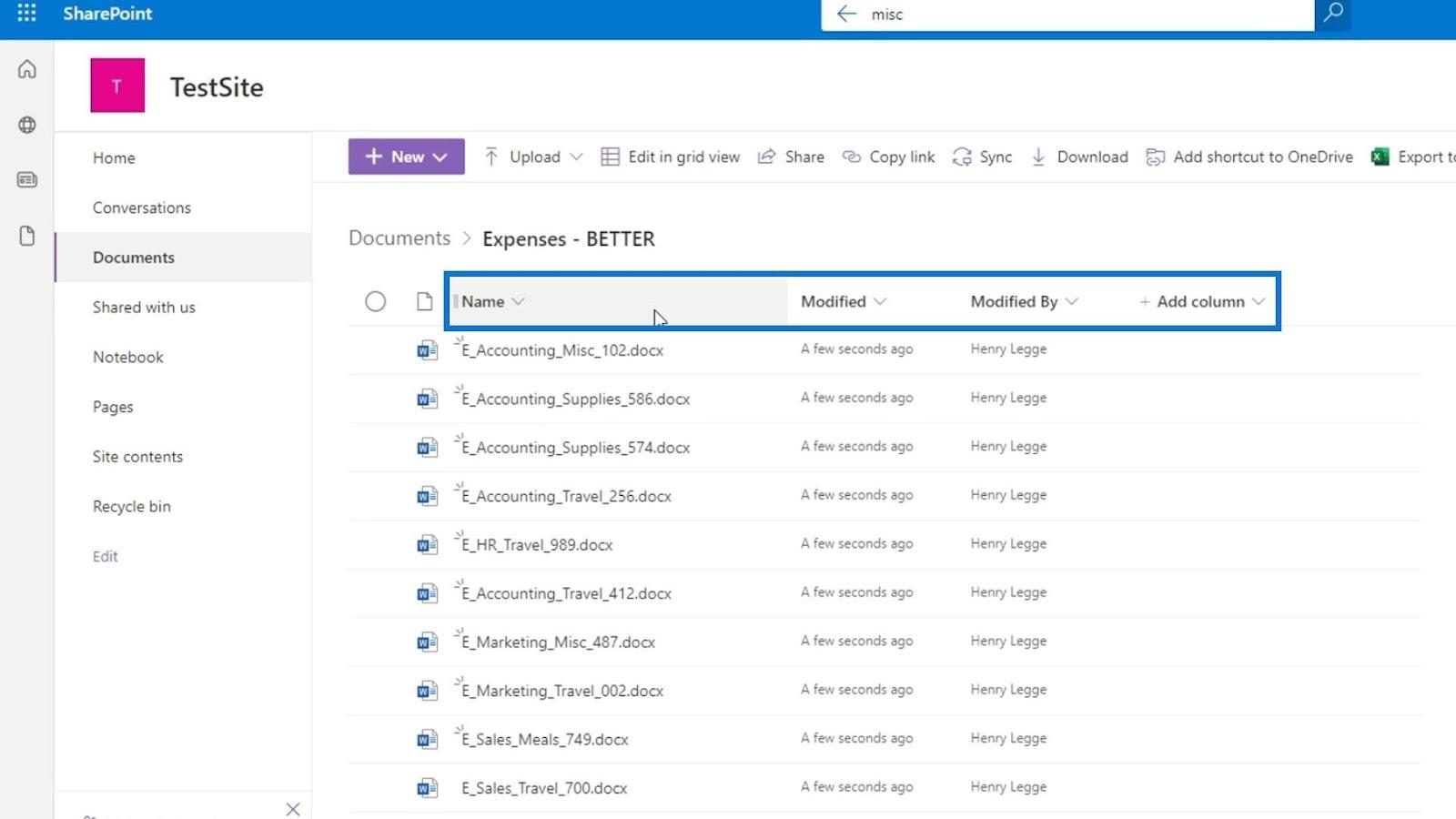 Agregar metadatos en SharePoint usando columnas Agregar metadatos en SharePoint usando columnas