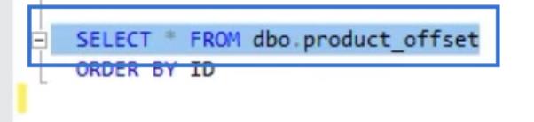 OFFSET と FETCH を使用した SQL データ抽出