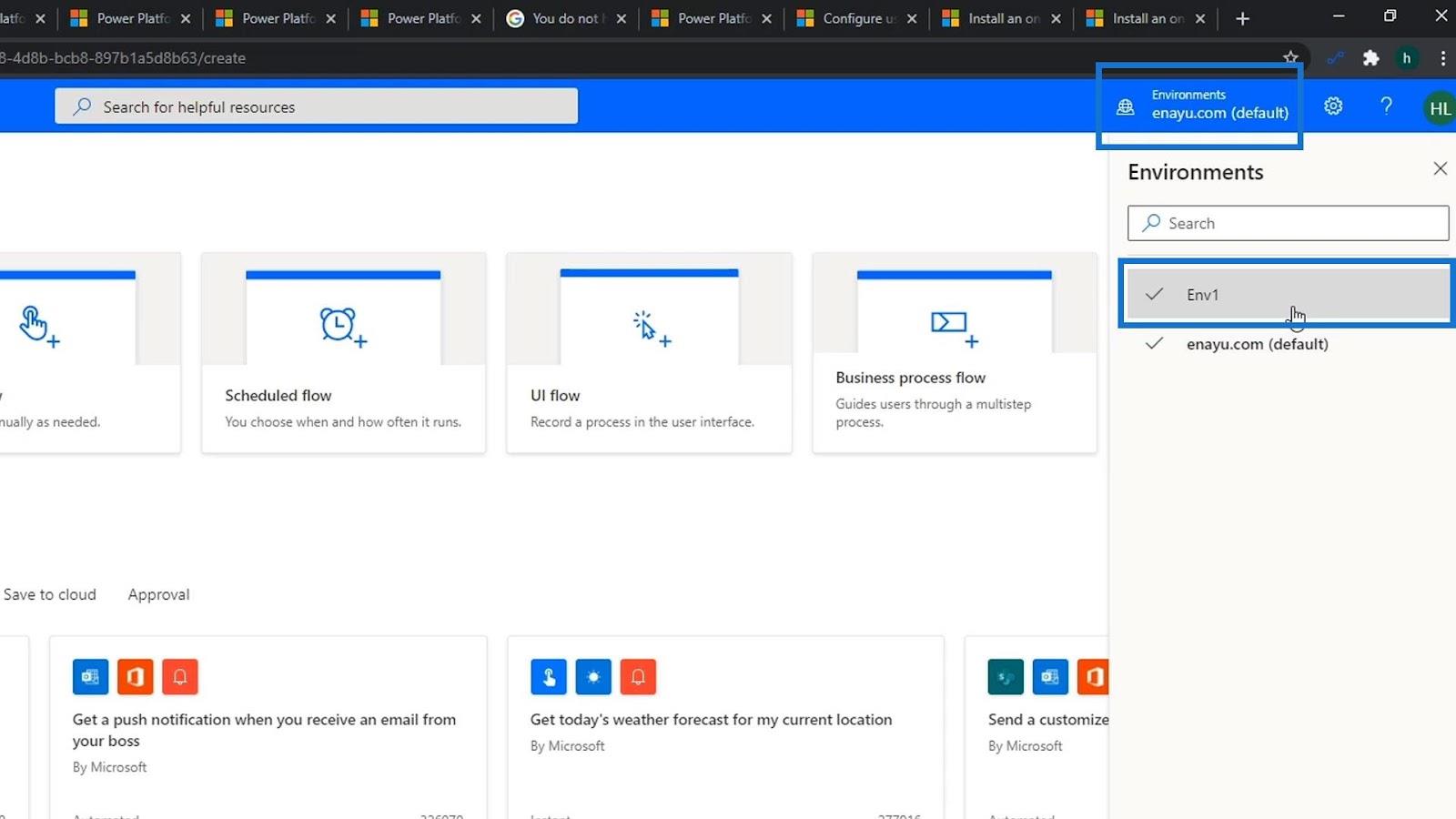 Microsoft Power Automate 中的業務流程