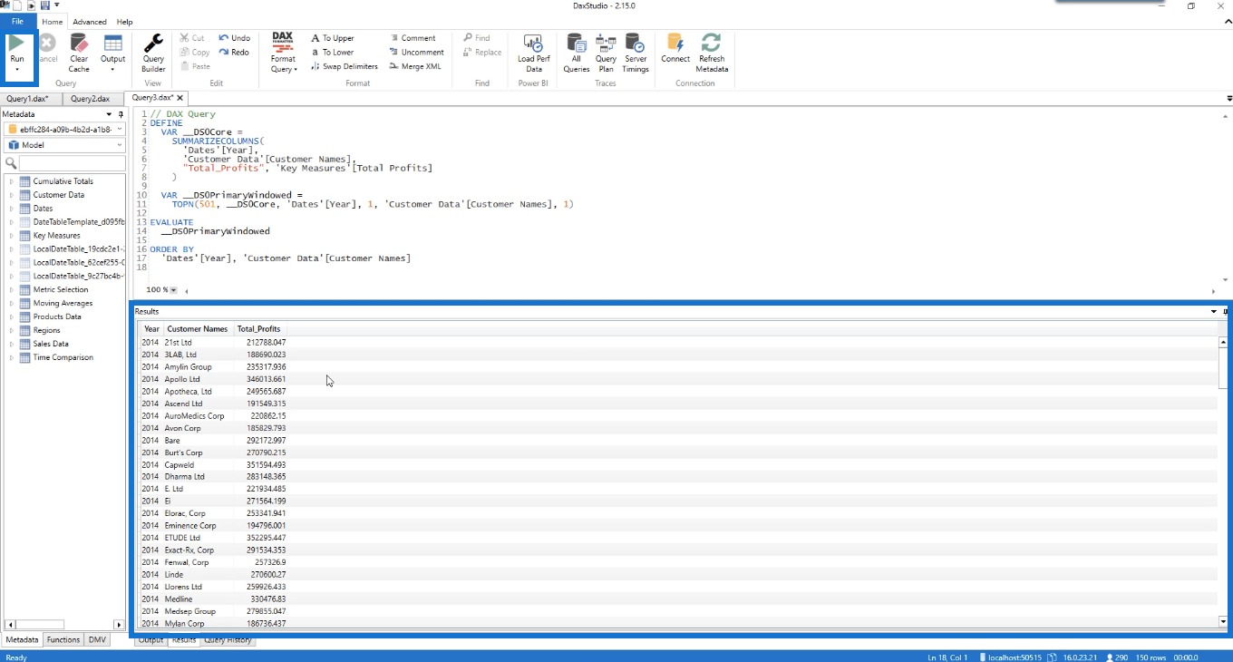 如何將數據集導入 Report Builder