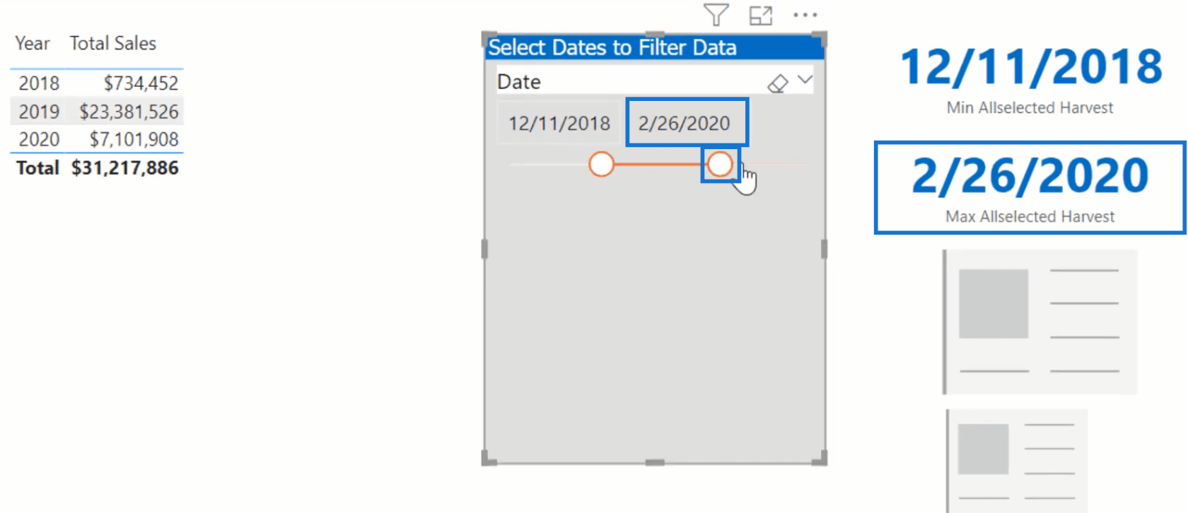 如何使用 DAX 在 LuckyTemplates 中確定收穫日期