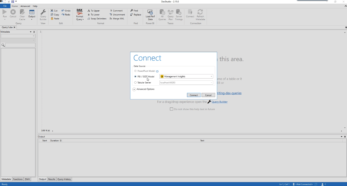 如何將數據集導入 Report Builder