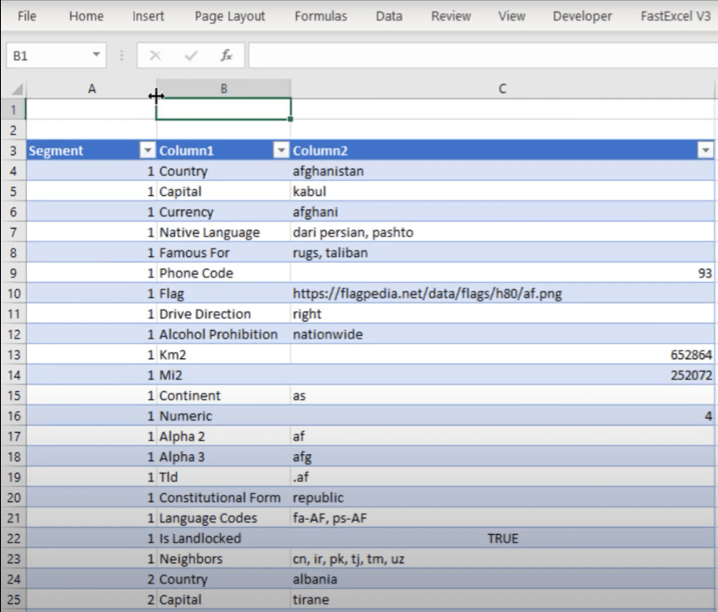 文本文件中的維度表：Power Query 解決方案