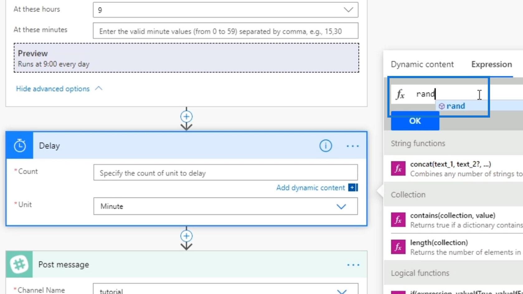Microsoft Power Automate 中的計劃工作流