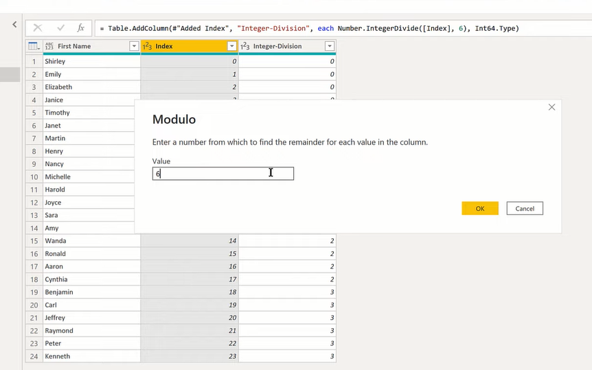 Fonctions LuckyTemplates Modulo et Integer-Divide DAX