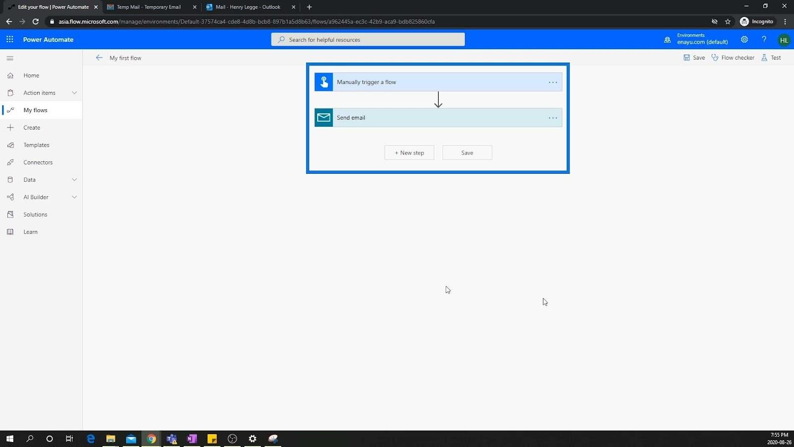 Microsoft Power Automate 中的工作流共享