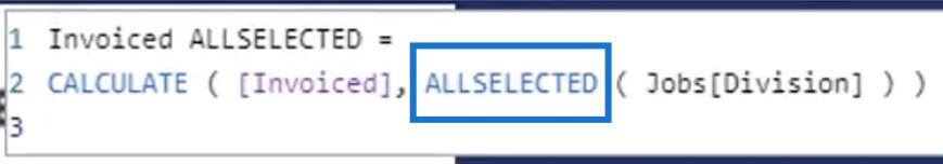 使用 ALL 和 ALLSELECTED 的總百分比