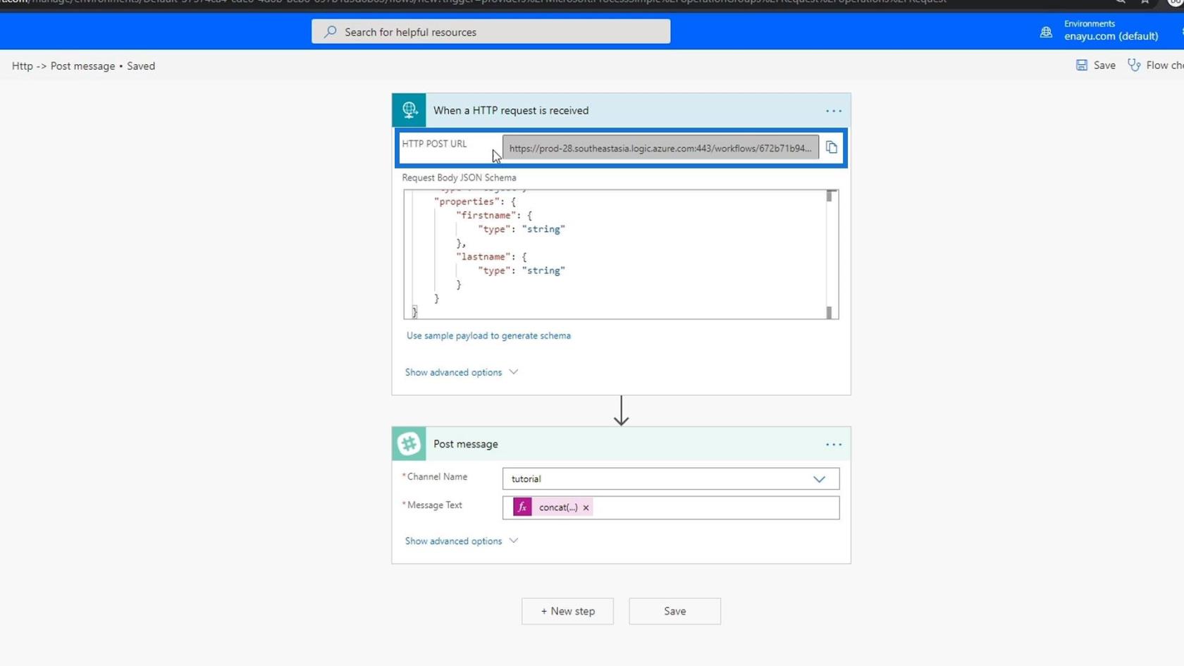 Microsoft Flow HTTP トリガー |  Power Automate のチュートリアル