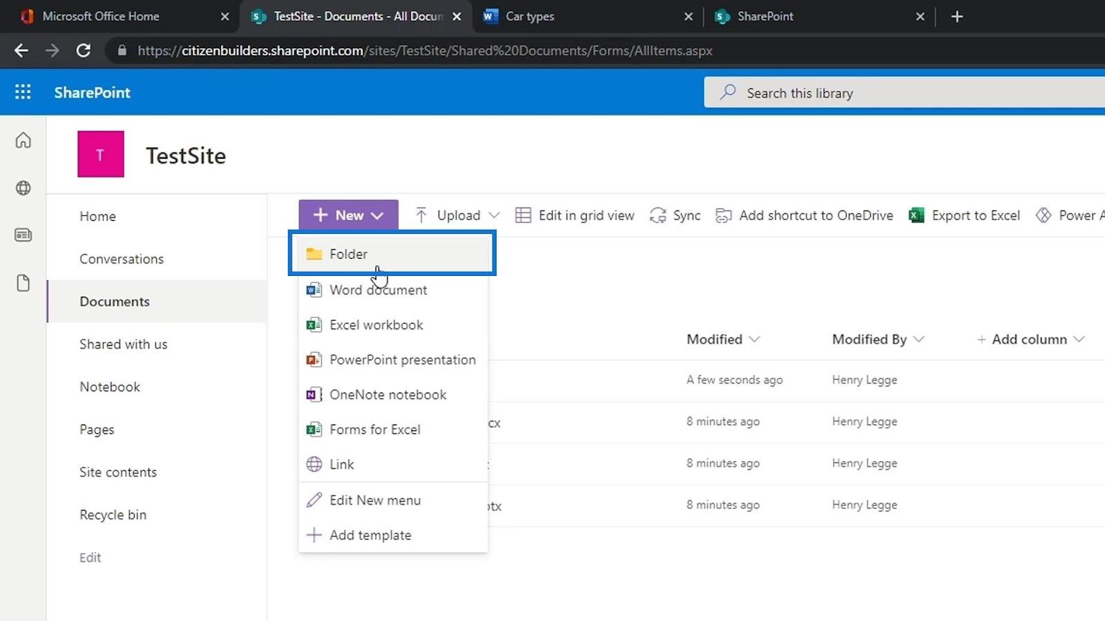 SharePoint 文檔庫 |  初學者教程