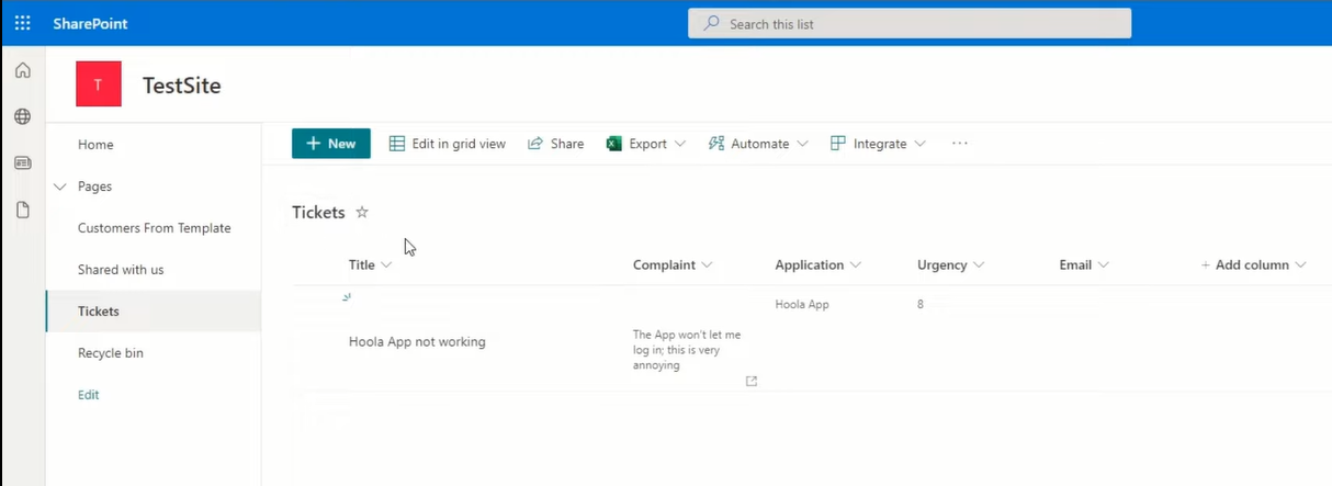 Power Automate で電子メールを解析し、S​​harePoint リストにデータを入力する方法