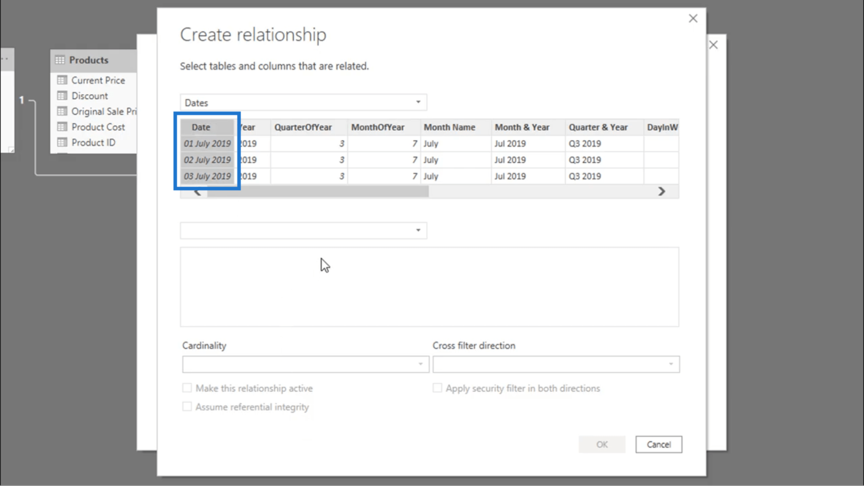 連接數據表——關於 LuckyTemplates 關係的提示