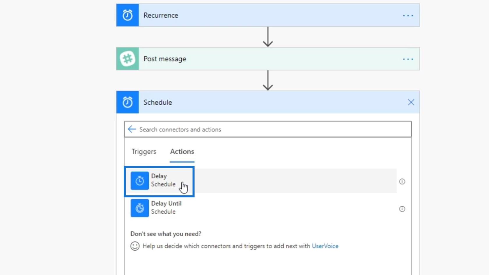 Microsoft Power Automate 中的計劃工作流