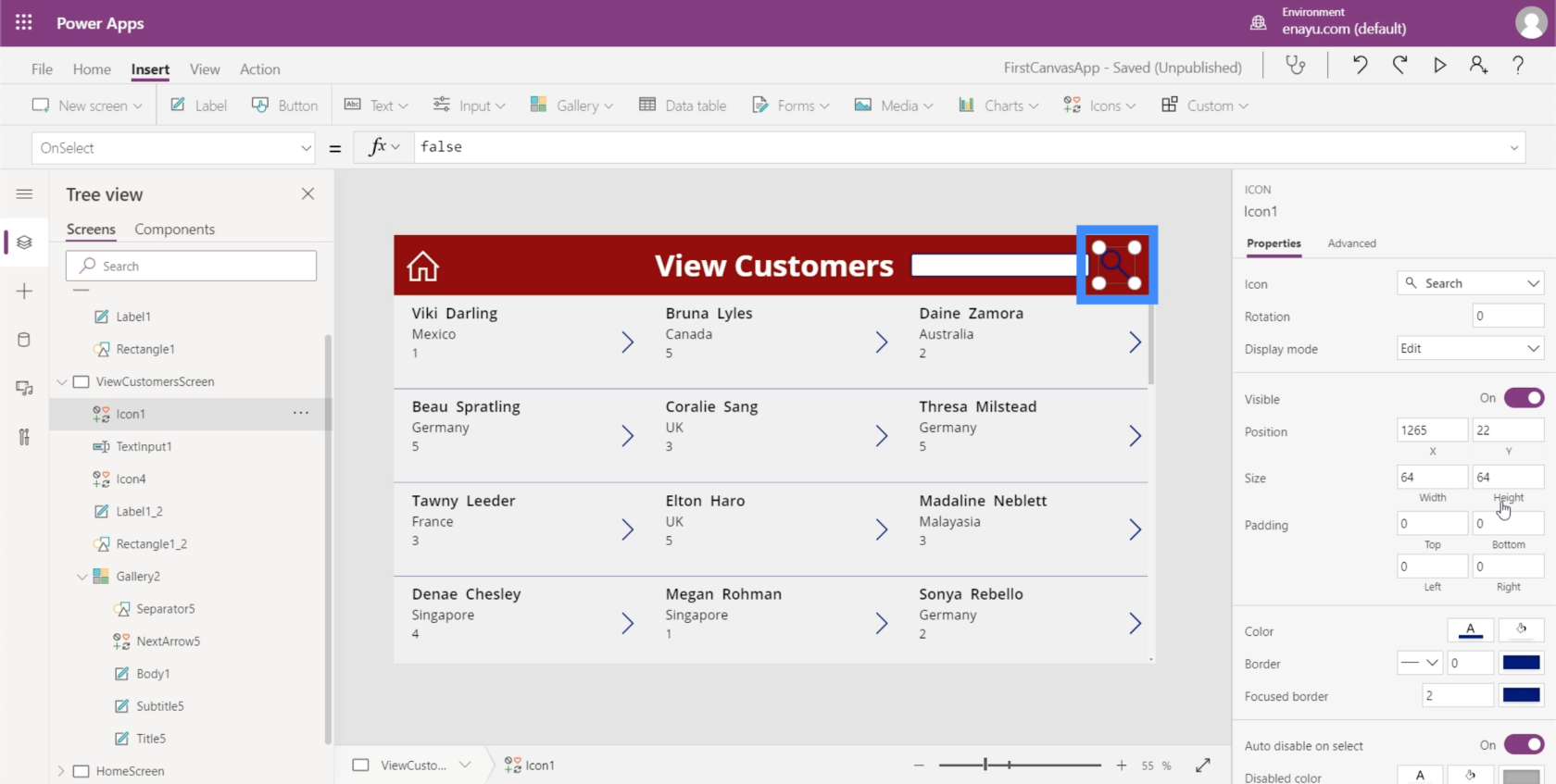 PowerApps 検索フィールド: 追加およびカスタマイズする方法