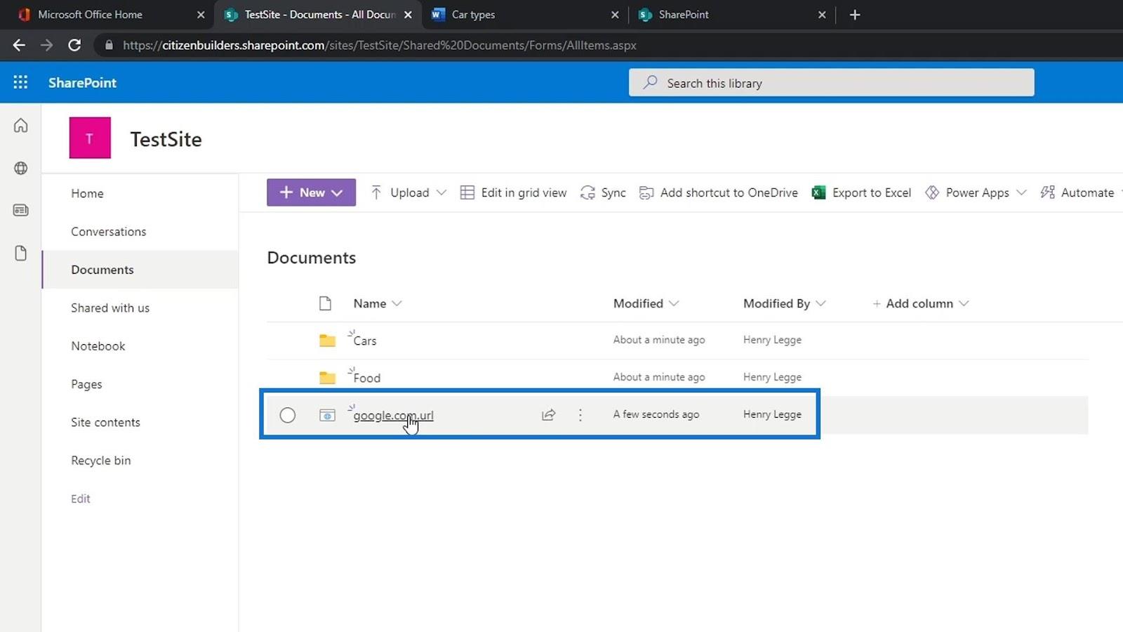 SharePoint 文檔庫 |  初學者教程
