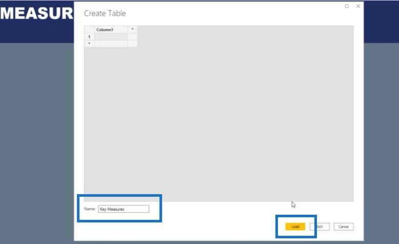 LuckyTemplates でのメジャー テーブルとサブフォルダーの作成