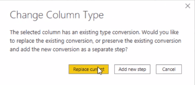 Power Query エディターを使用して日付形式を変更する