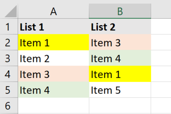 VLOOKUP を使用して Excel の 2 つの列を比較する方法