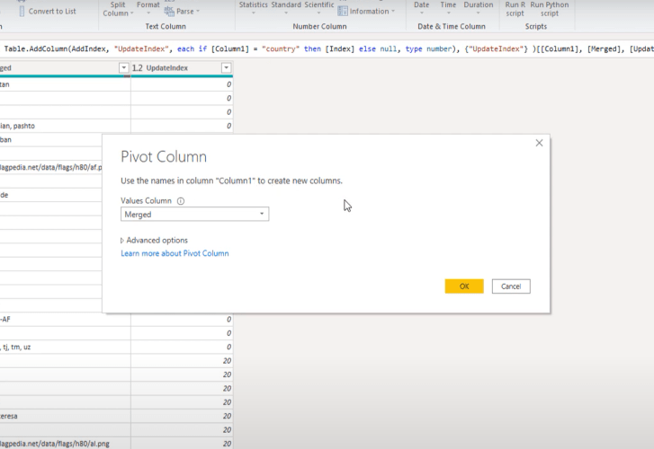 文本文件中的維度表：Power Query 解決方案