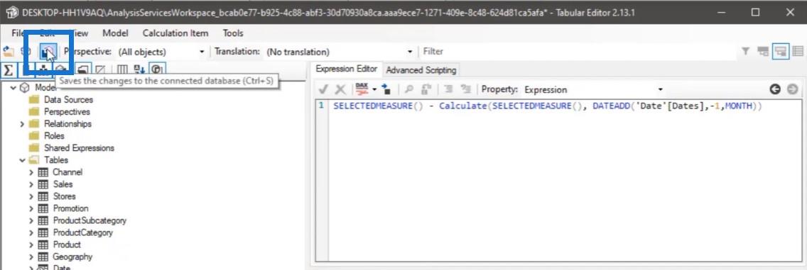 使用表格編輯器在 LuckyTemplates 中創建計算組