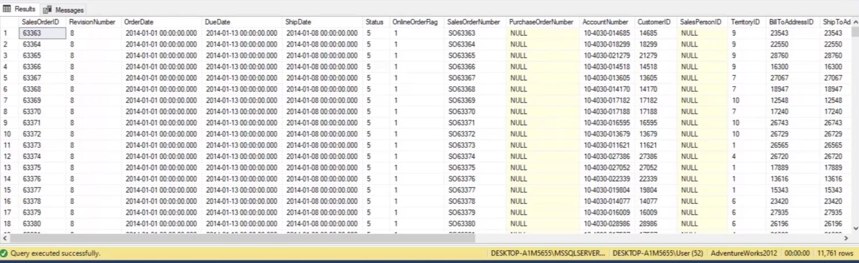 データをフィルタリングするための SQL WHERE 句
