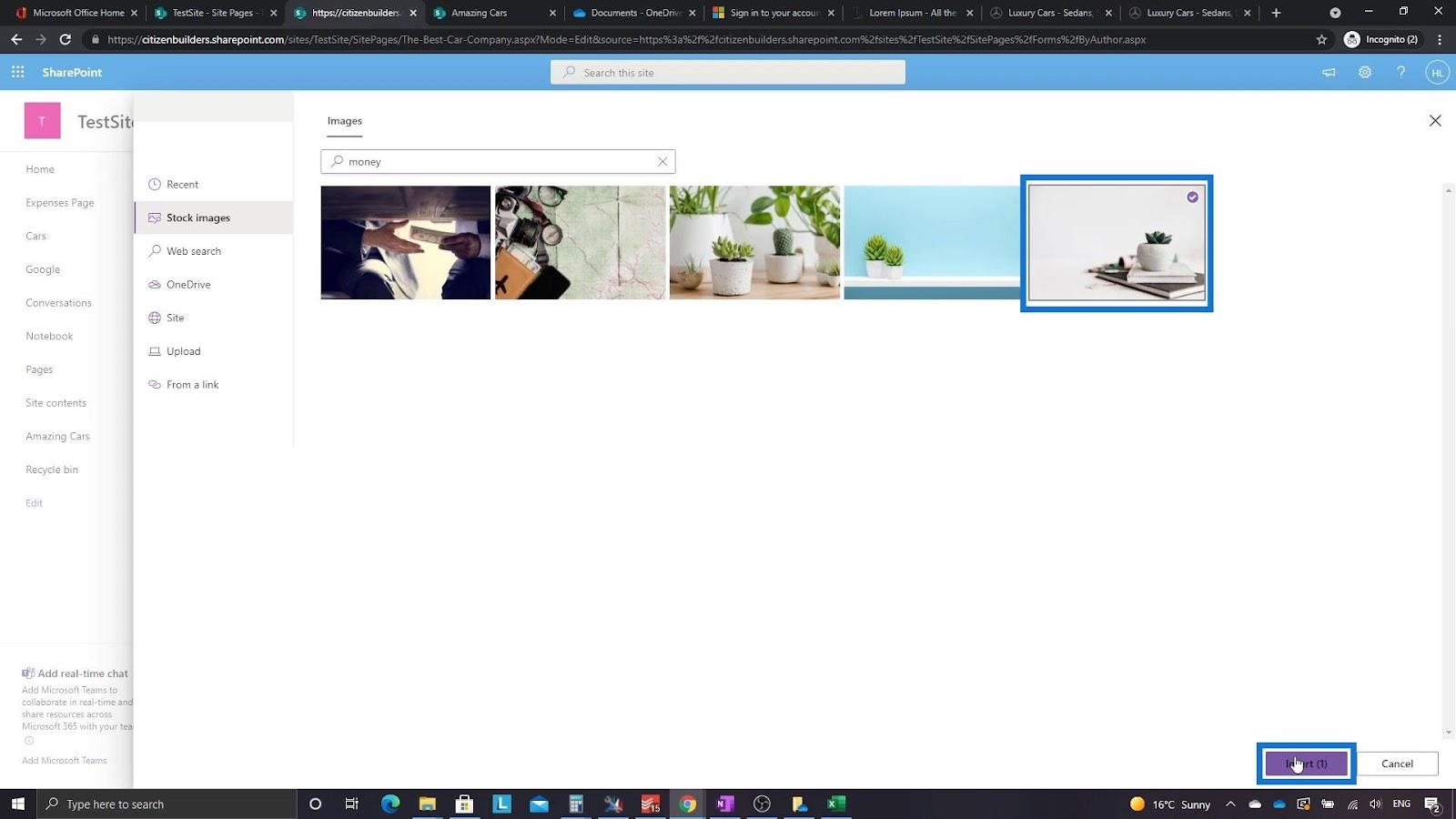 Übersicht und Erstellung der SharePoint-Homepage