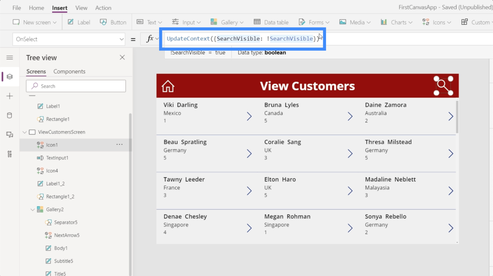 PowerApps 検索フィールド: 追加およびカスタマイズする方法