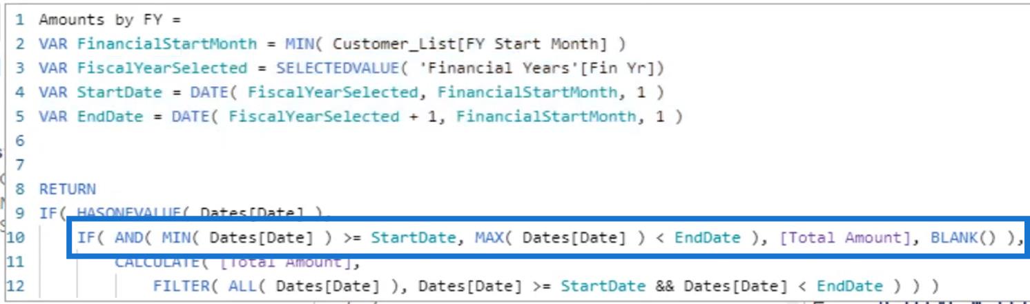 LuckyTemplates レポートでの会計年度の動的フィルター処理