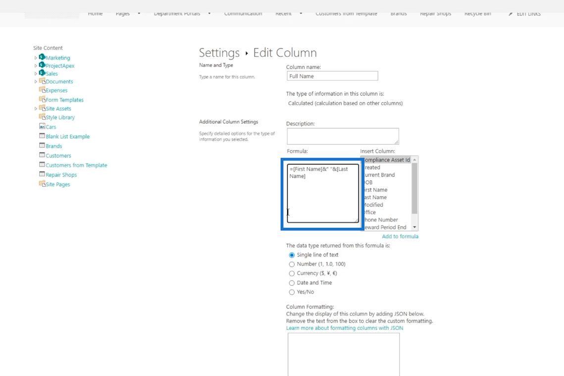 SharePoint リスト カレンダー ビュー
