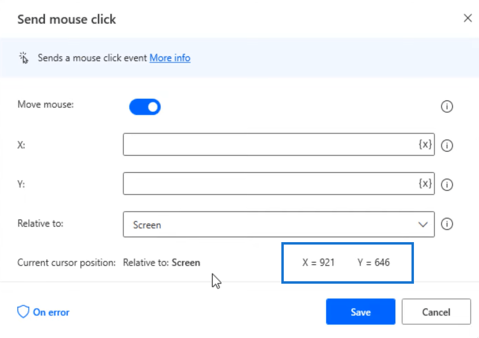 Power Automate Desktop : comment utiliser la fonction Envoyer un clic de souris