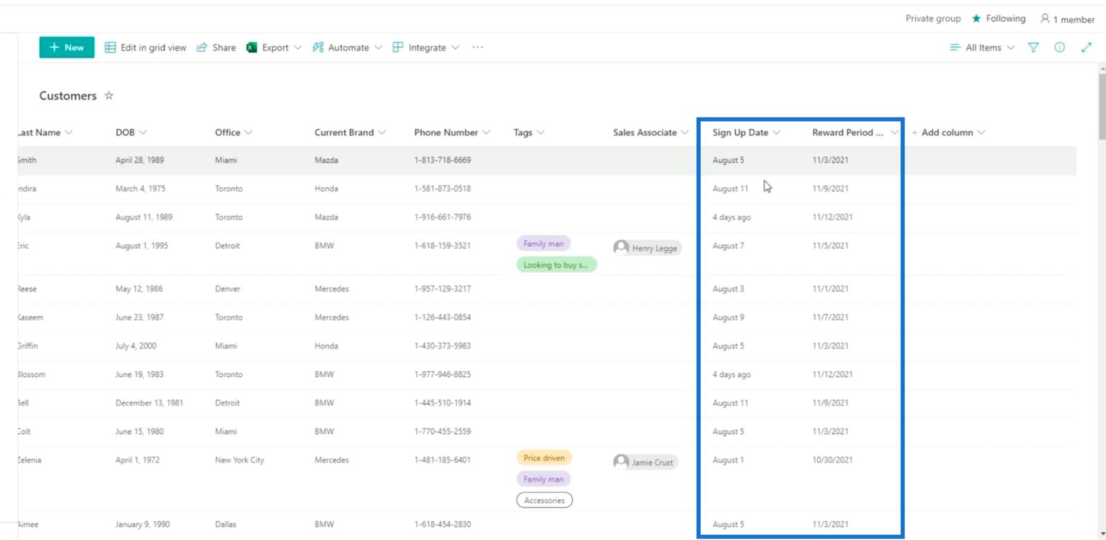 SharePoint の計算列 |  概要