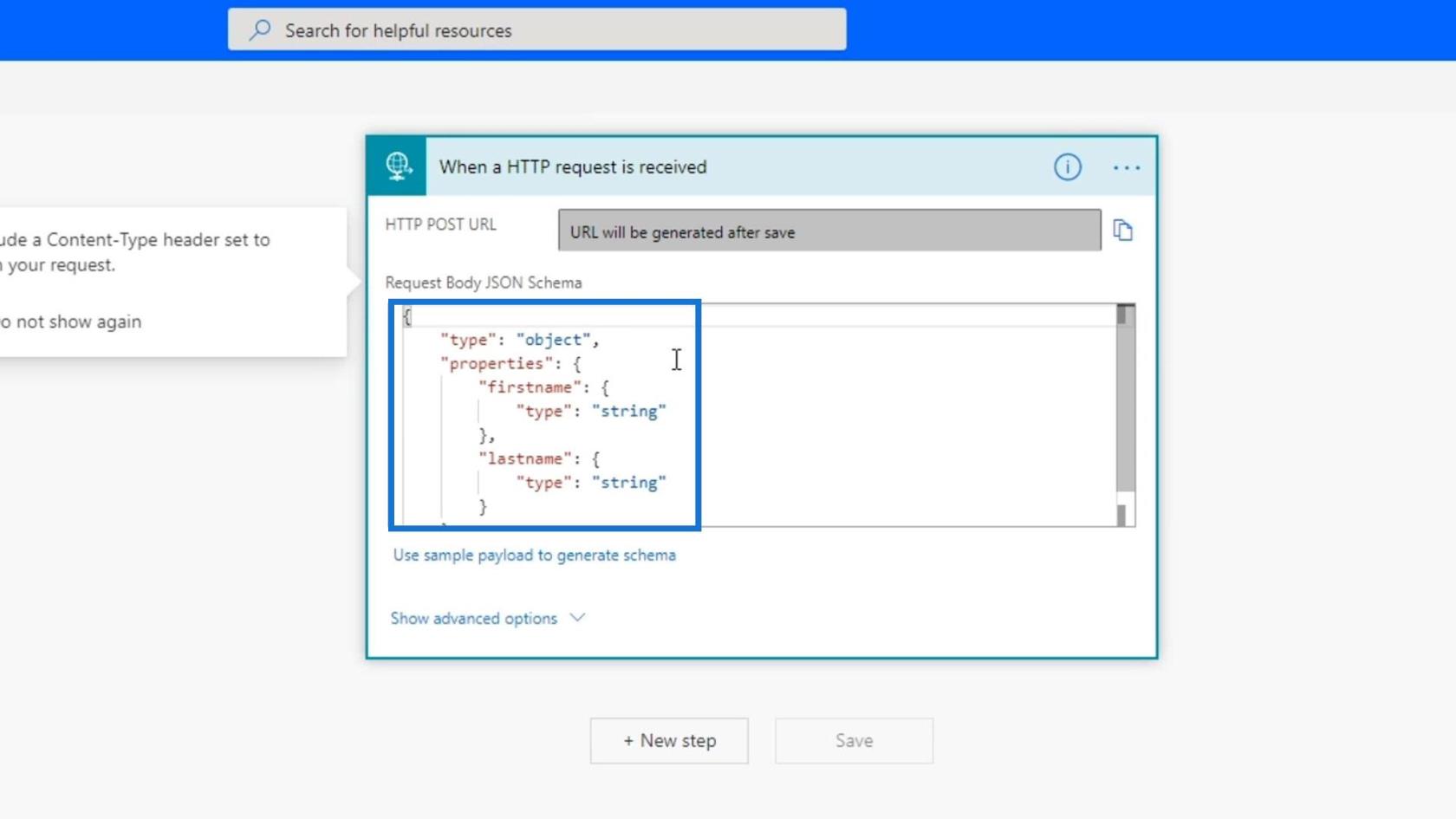 Microsoft Flow HTTP トリガー |  Power Automate のチュートリアル