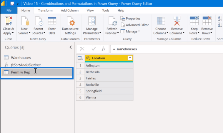 LuckyTemplates で Power Query を使用した組み合わせ分析