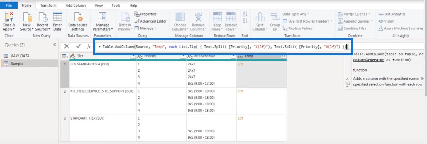 LuckyTemplates 列拆分 Power Query 教程：如何在 LuckyTemplates 中拆分多行 Excel 單元格