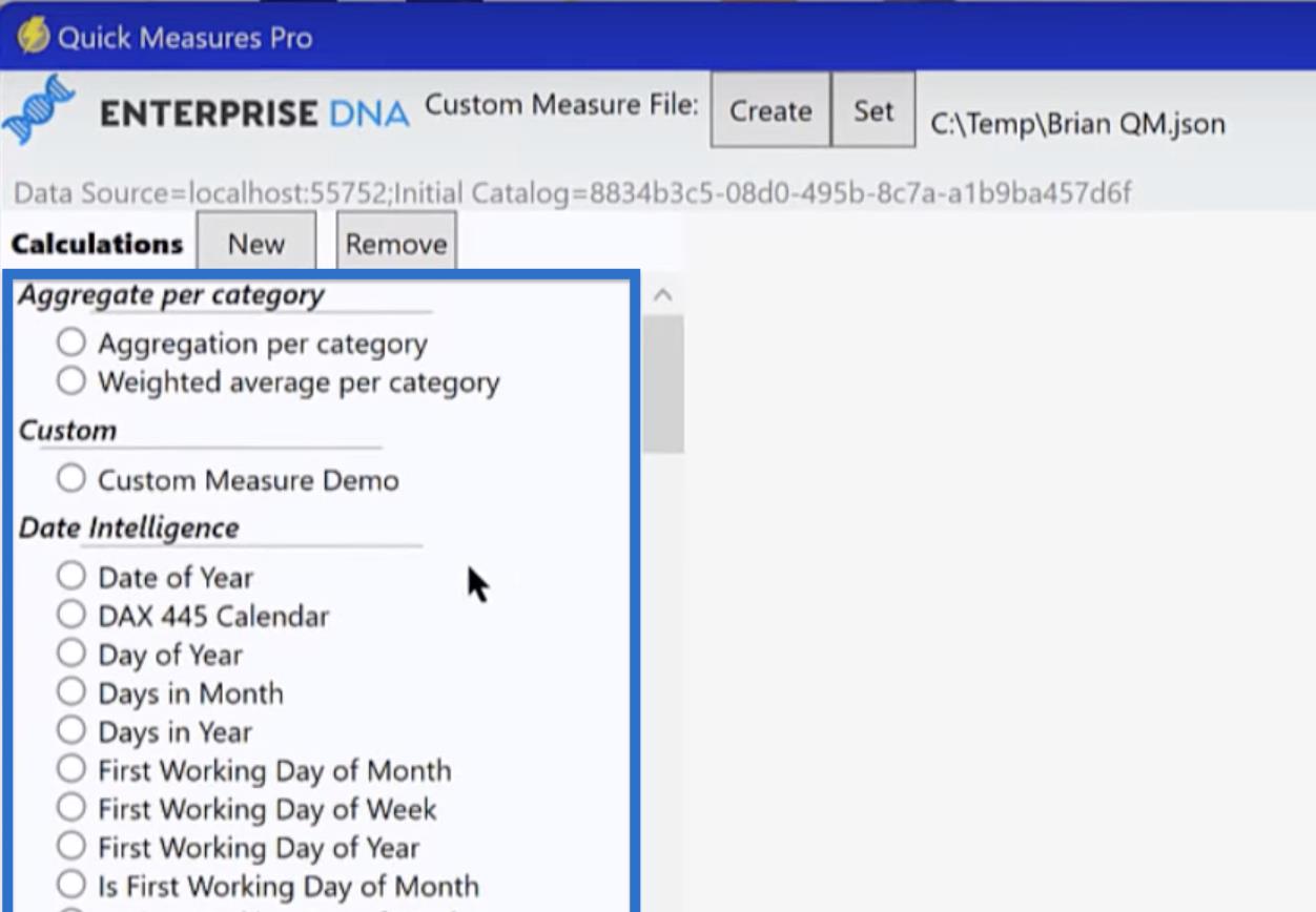 使用 Quick Measures Pro 在 LuckyTemplates 中創建快速測量